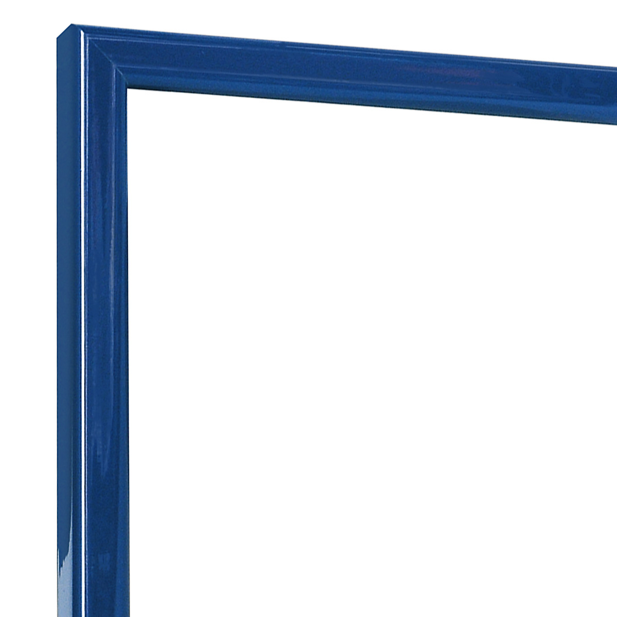 Moulding finger-jointed pine, width 14mm - glossy, bleu - Corner