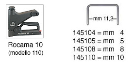 Staples 105 -   5 mm high - Pack 5000