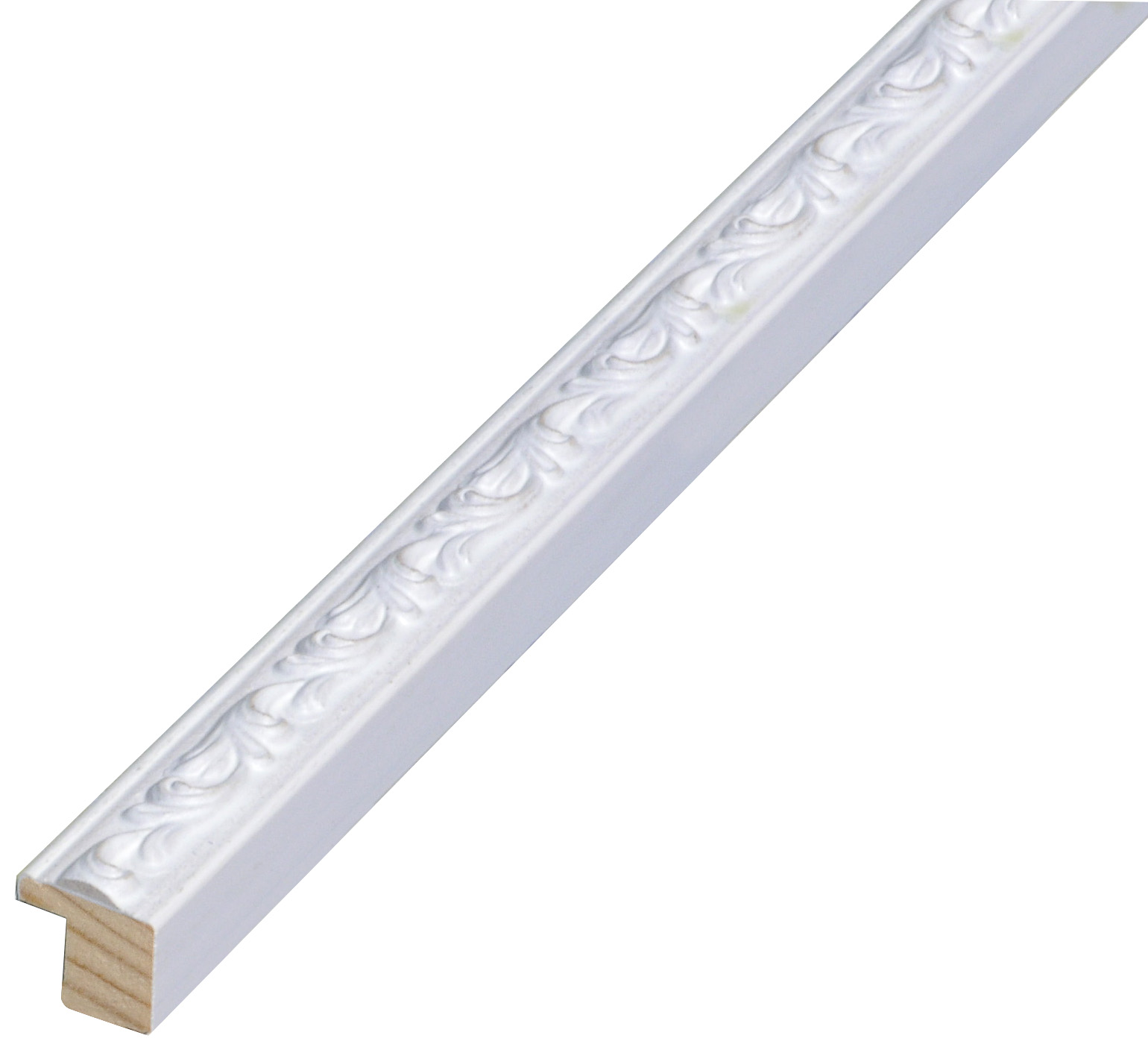 Liner finger-jointed pine - Width 16mm Height 17 - White, decorations