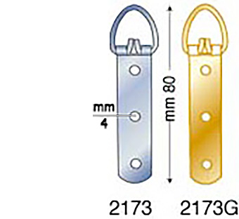 Hangers, brass, heavy-duty 3-hole - Pack 50