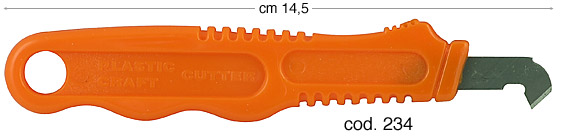 Scoring knife for plastic glass