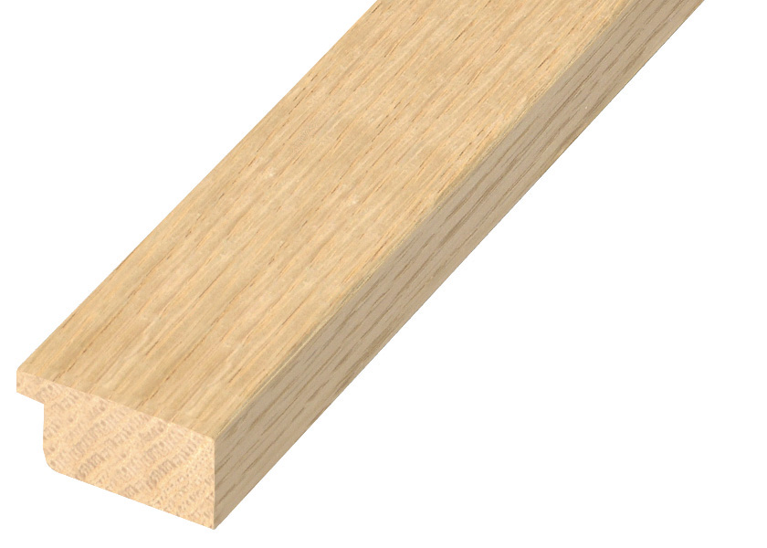 Moulding oak - width 30mm - height 15mm - Oak bare timber