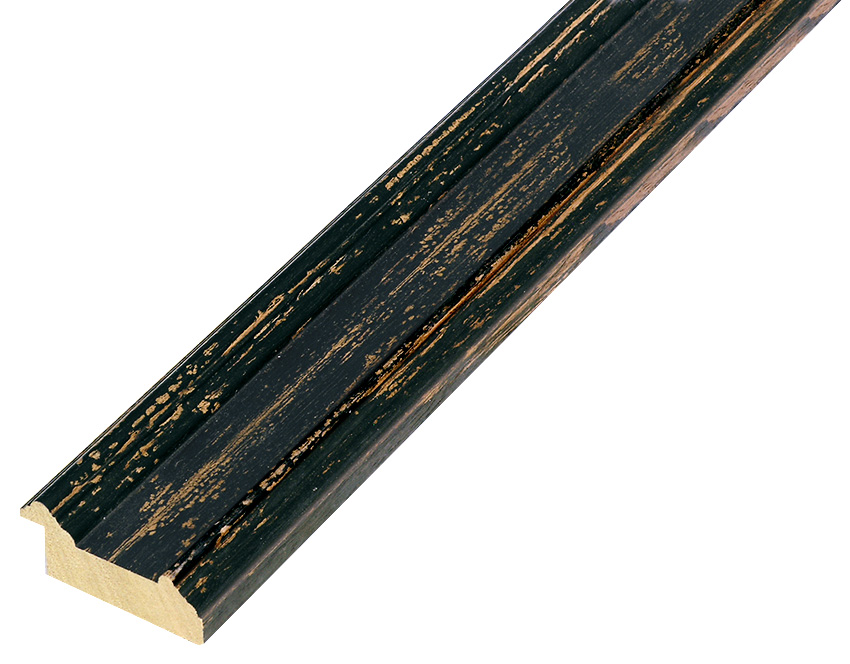 Moulding ayous - Width 44mm Height 20 - Black - 369NERO