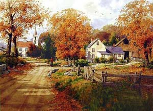 Painting: Country road - 60x90 cm