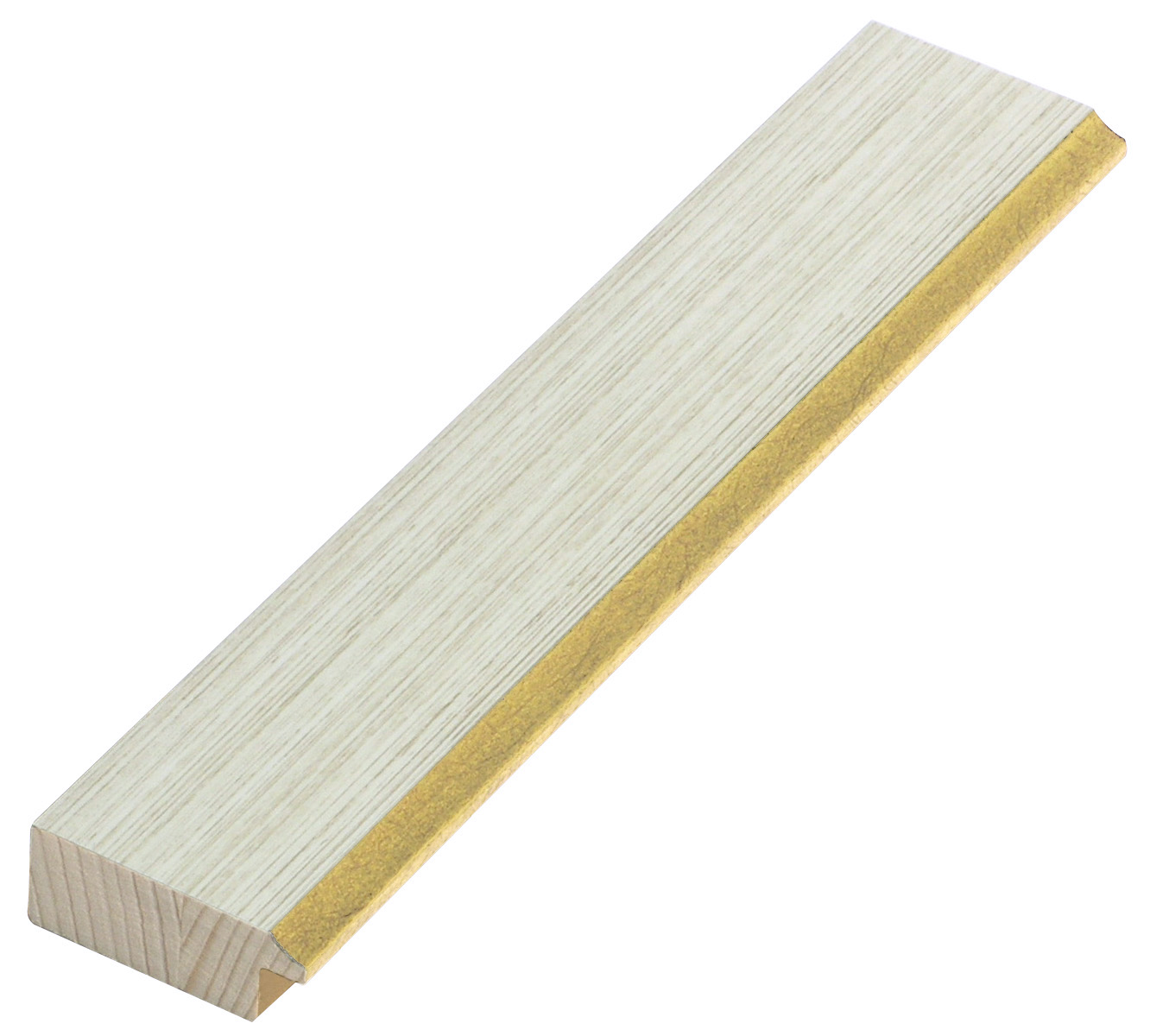 Liner finger-jointed pine 38mm - Cream, gold sight edge