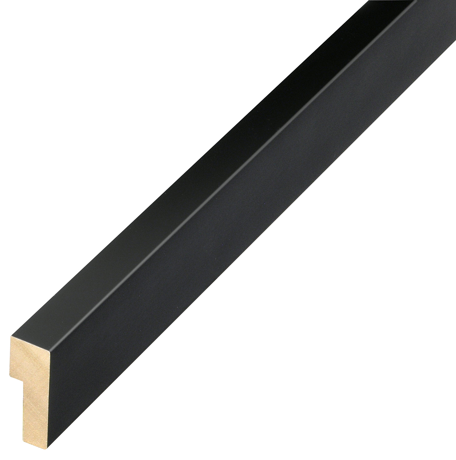 Moulding ayous - Widht 15 mm - Height 40 mm - Matt Black - 726NERO