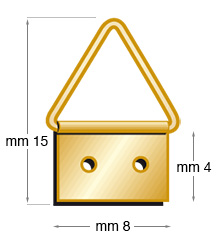 Hangers, short-tail hinged n.0 - Pack 1000