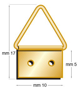 Hangers, short-tail hinged n.1 - Pack 1000