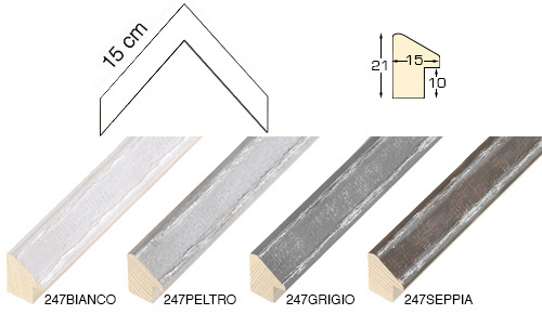 Complete set of corner samples of moulding 247 (2 pieces)