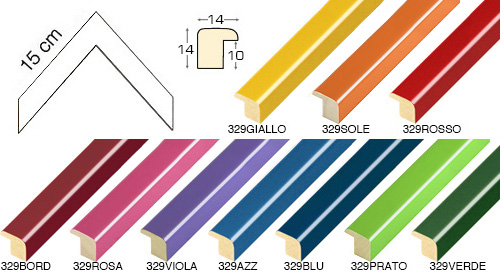 Complete set of corner samples of moulding 329 (10 pieces)