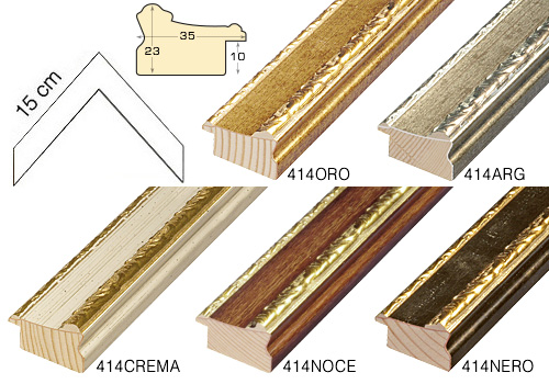 Complete set of corner samples of moulding 414