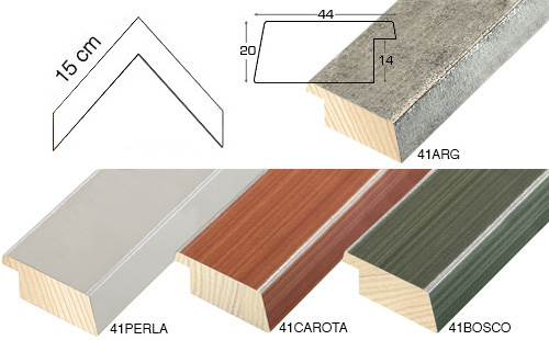 Complete set of corner samples of moulding 23 (4 pieces)