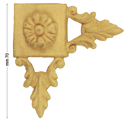 Frame decoration, plain pasta, side 70 mm