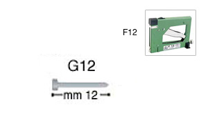 Brads, 12 mm, for F12 stapler - Pack 2000