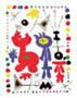 Poster: Mirò: Personnage et Oiseaux - cm 60x80