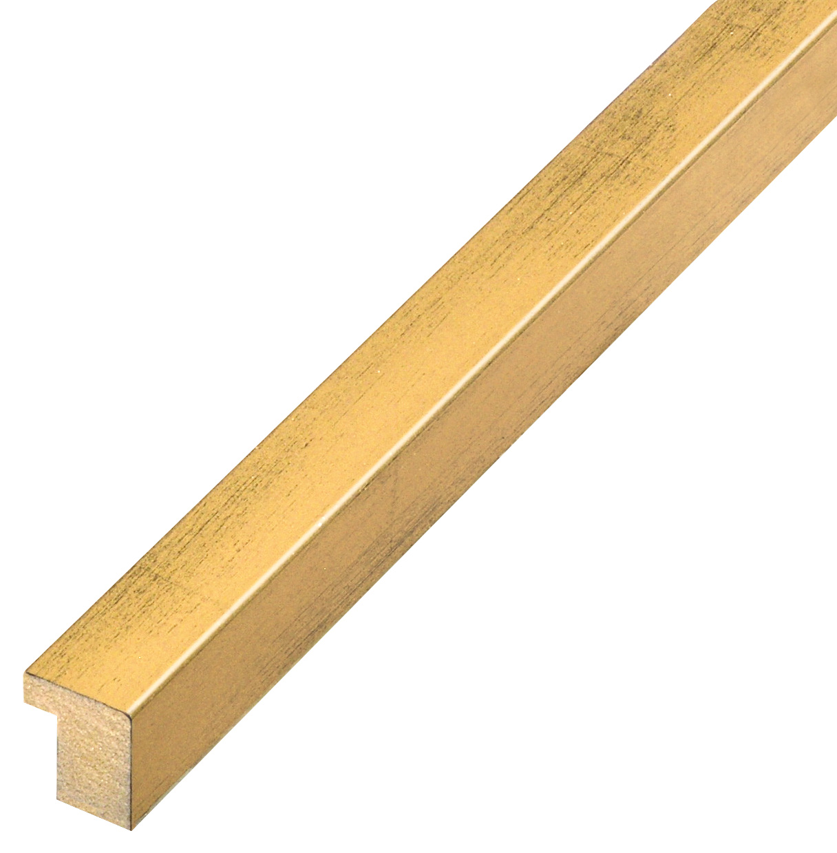 Moulding PVC - Width 19mm - Height 22mm - Finish Gold