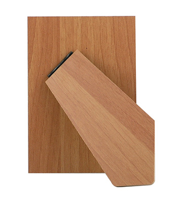 Masonite walnut strut backs - 10x15 cm