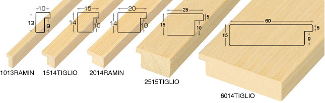 Moulding ramin, width 10mm, height 13 - bare timber