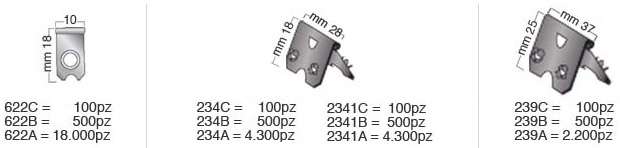 Hinges, burnished iron, 10 mm, 1 hole - Pack 100