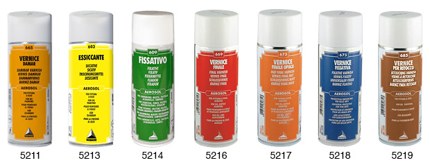 Damar finishing glossy aerosol varnish, Ferrario - 400 ml