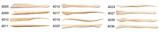 Boxwood modelling tools, 200 mm long, no. 5