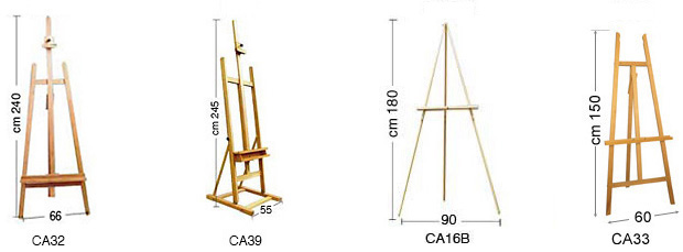 Studio/Gallery Easel, lyre style 