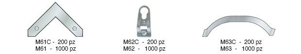 Squares for aluminum mouldings - Pack 200