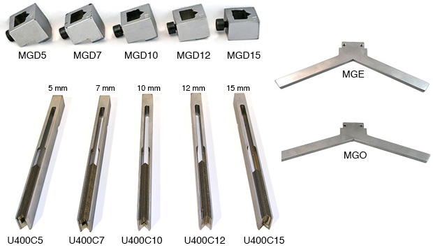 Head for   5 mm wedges, for Minigraf 3 e 44