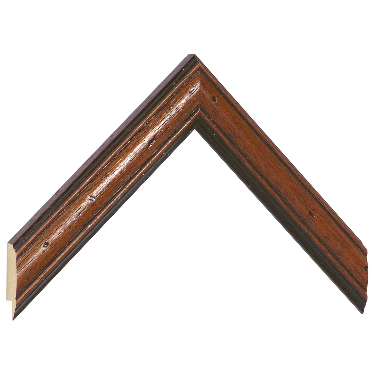 Moulding ayous - width 32mm - antique walnut - Sample