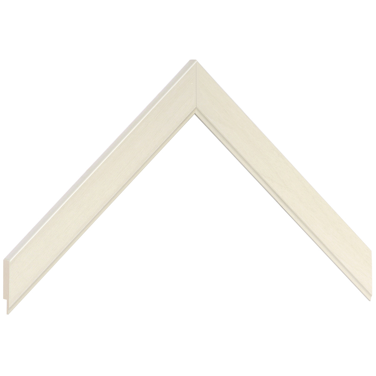 Liner finger-jointed pine - Width 21mm Height 10 - cream - Sample