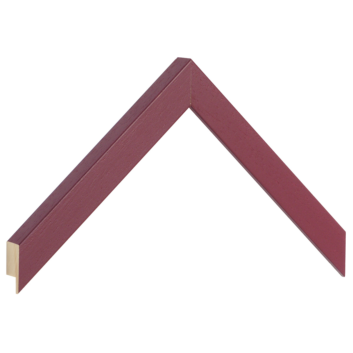 Moulding ayous, width 20mm height 20 - Raspberry, open grain - Sample