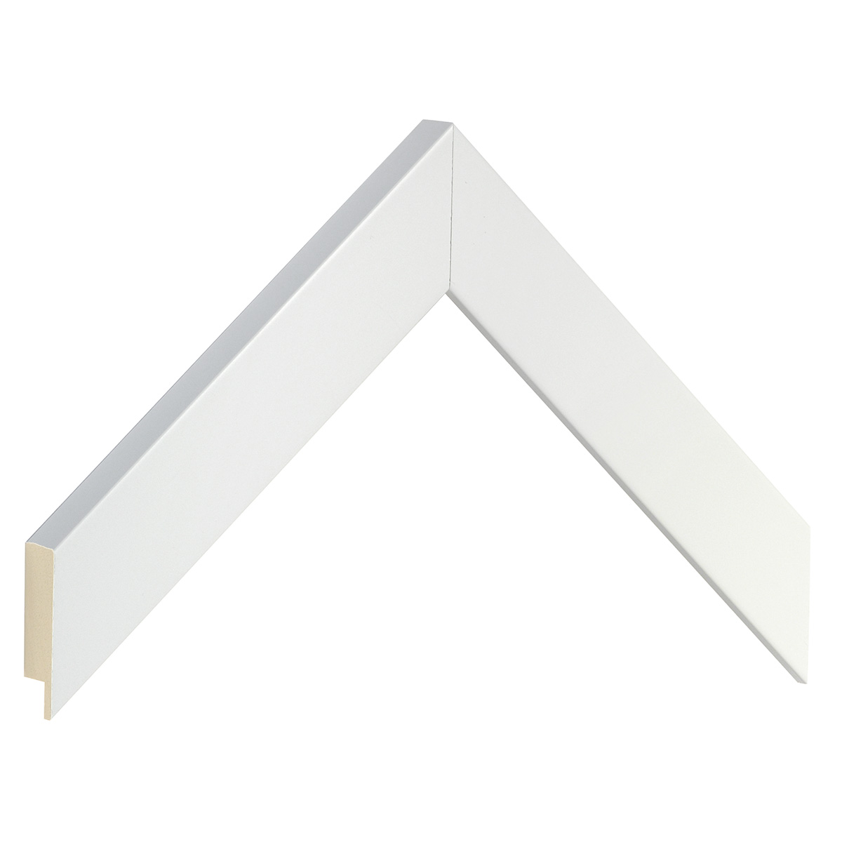 Moulding ayous, width 30mm height 20 - White, matt - Sample