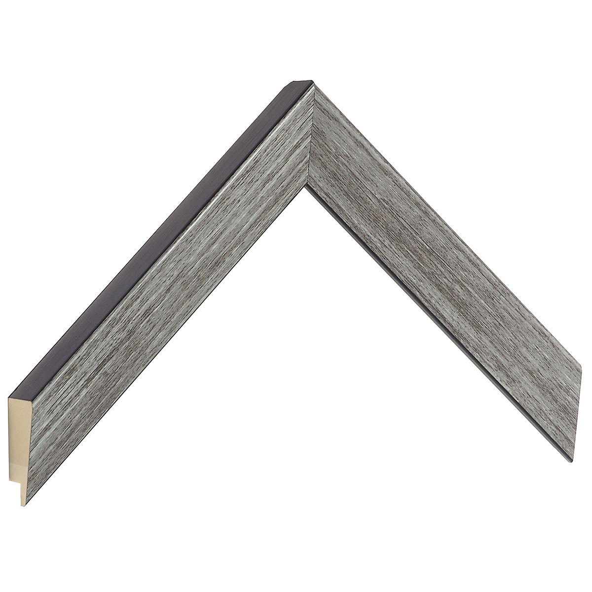 Moulding finger-jointed pine - Width 26mm - Gray - Sample