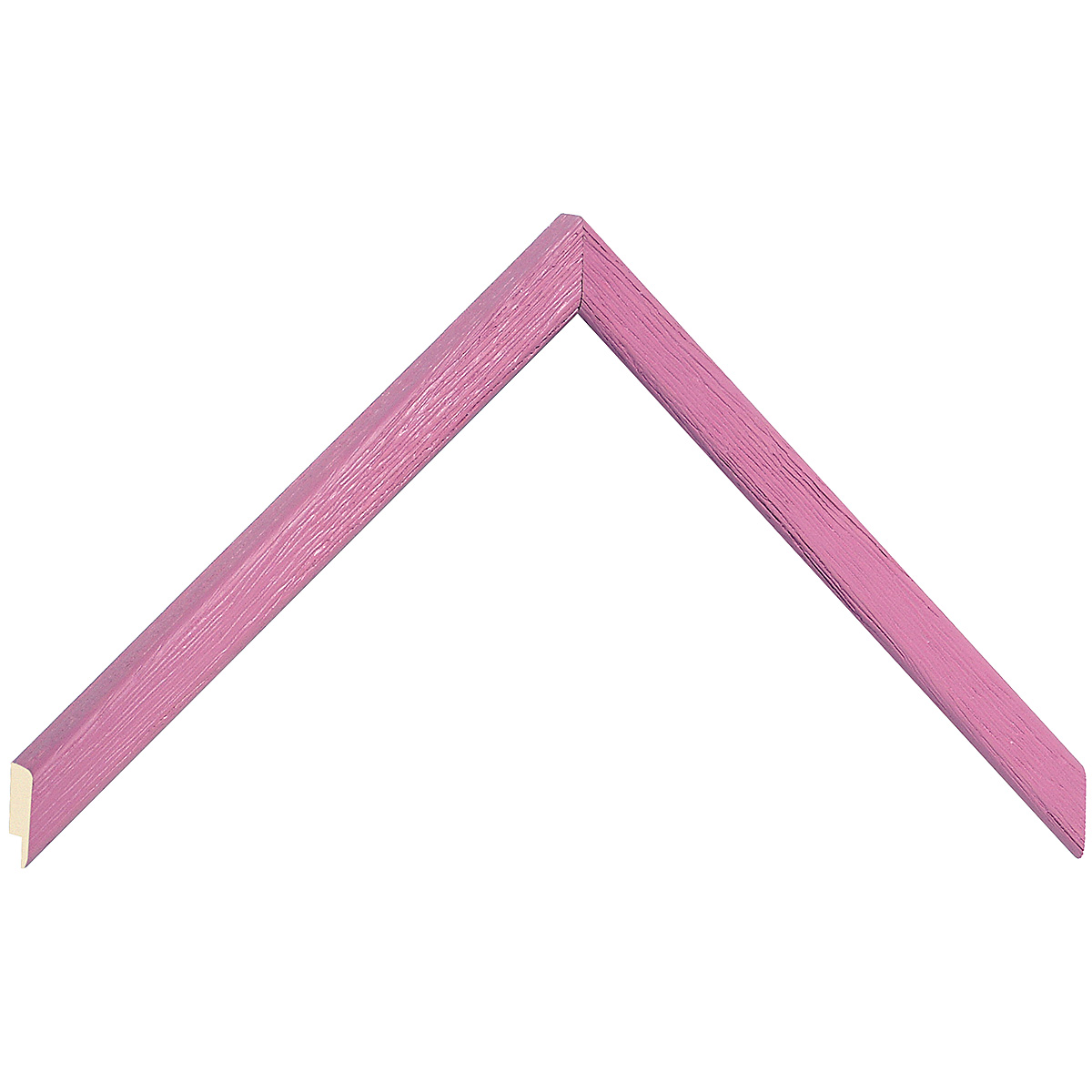 Moulding ayous woodworm treated mm 13x13 - scratched finish - fuchsia - Sample