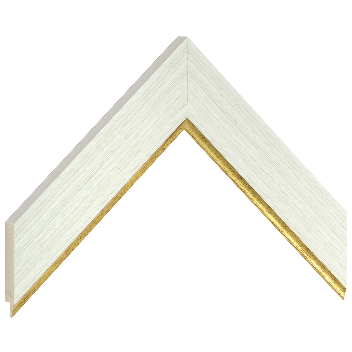 Liner finger-jointed pine 38mm - Cream, gold sight edge - Sample