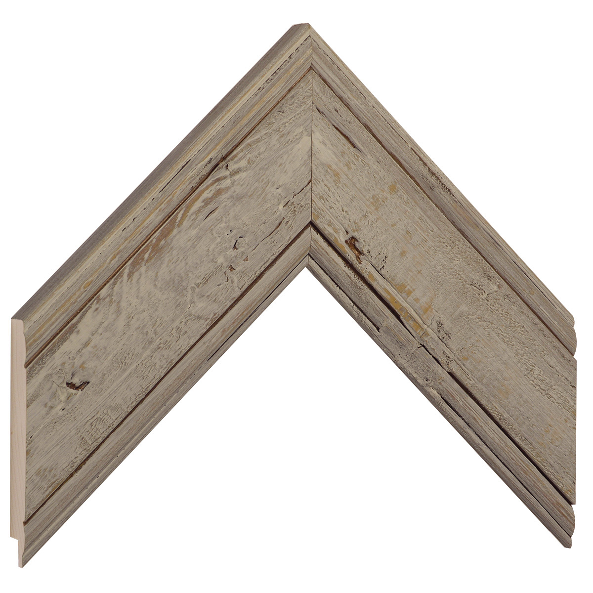 Moulding fir, width 61mm, 20height, rustic finish - earth - Sample