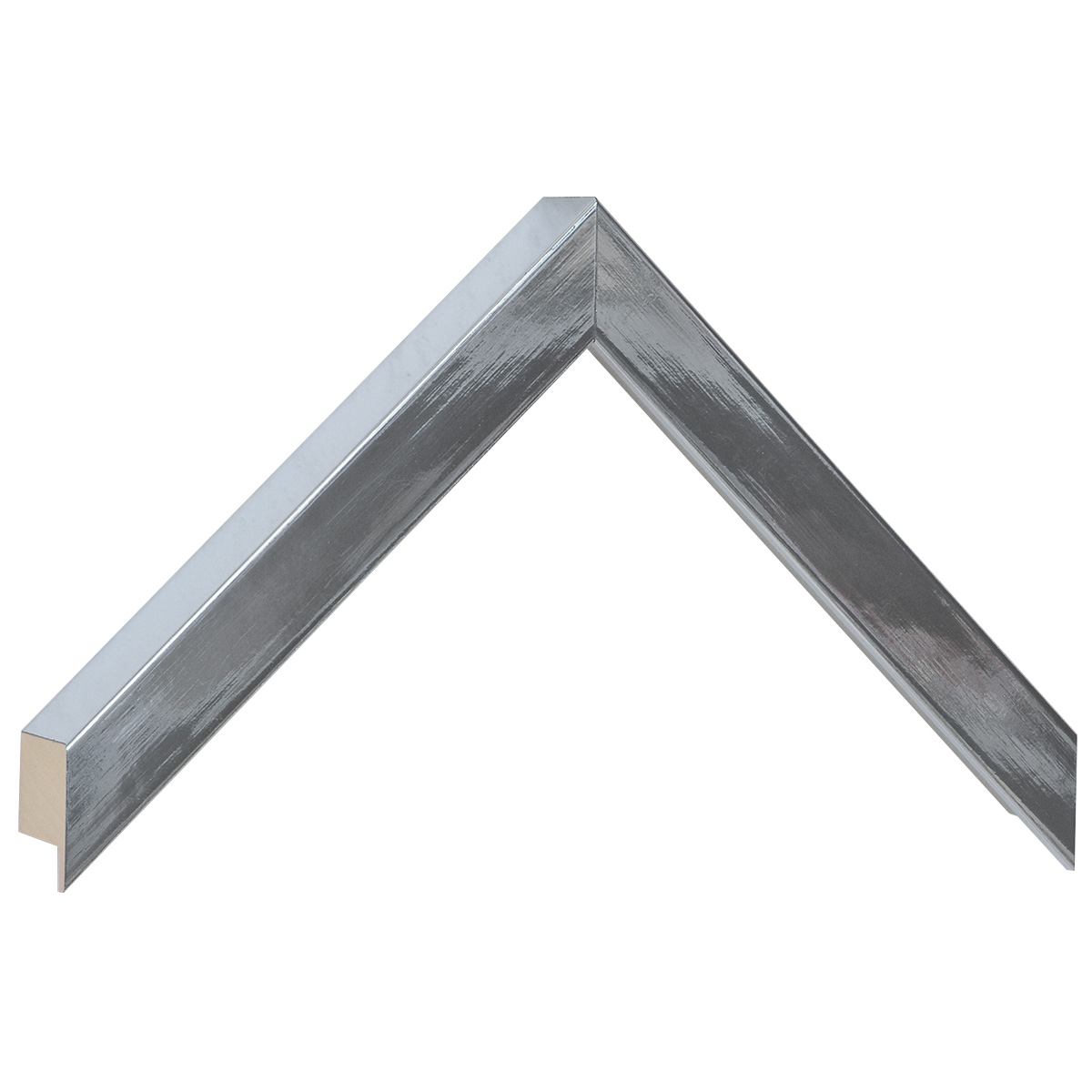 Moulding ayous, width 20mm height 32 - bright silver - Sample