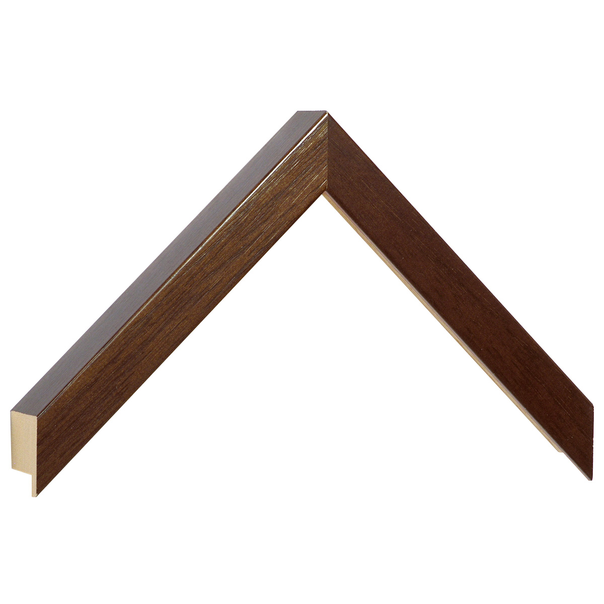 Moulding ayous, width 20mm, height 32 - walnut - Sample