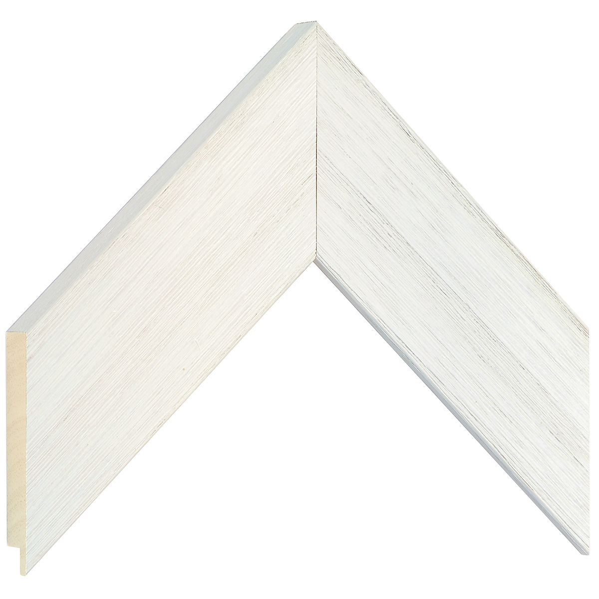 Moulding ayous, width 58mm height 20 - white, open grain - Sample