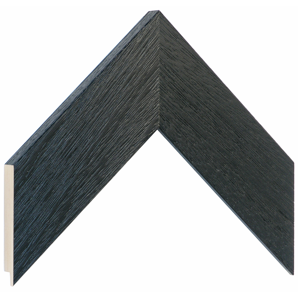 Moulding ayous, width 58mm height 20 - black, open grain - Sample