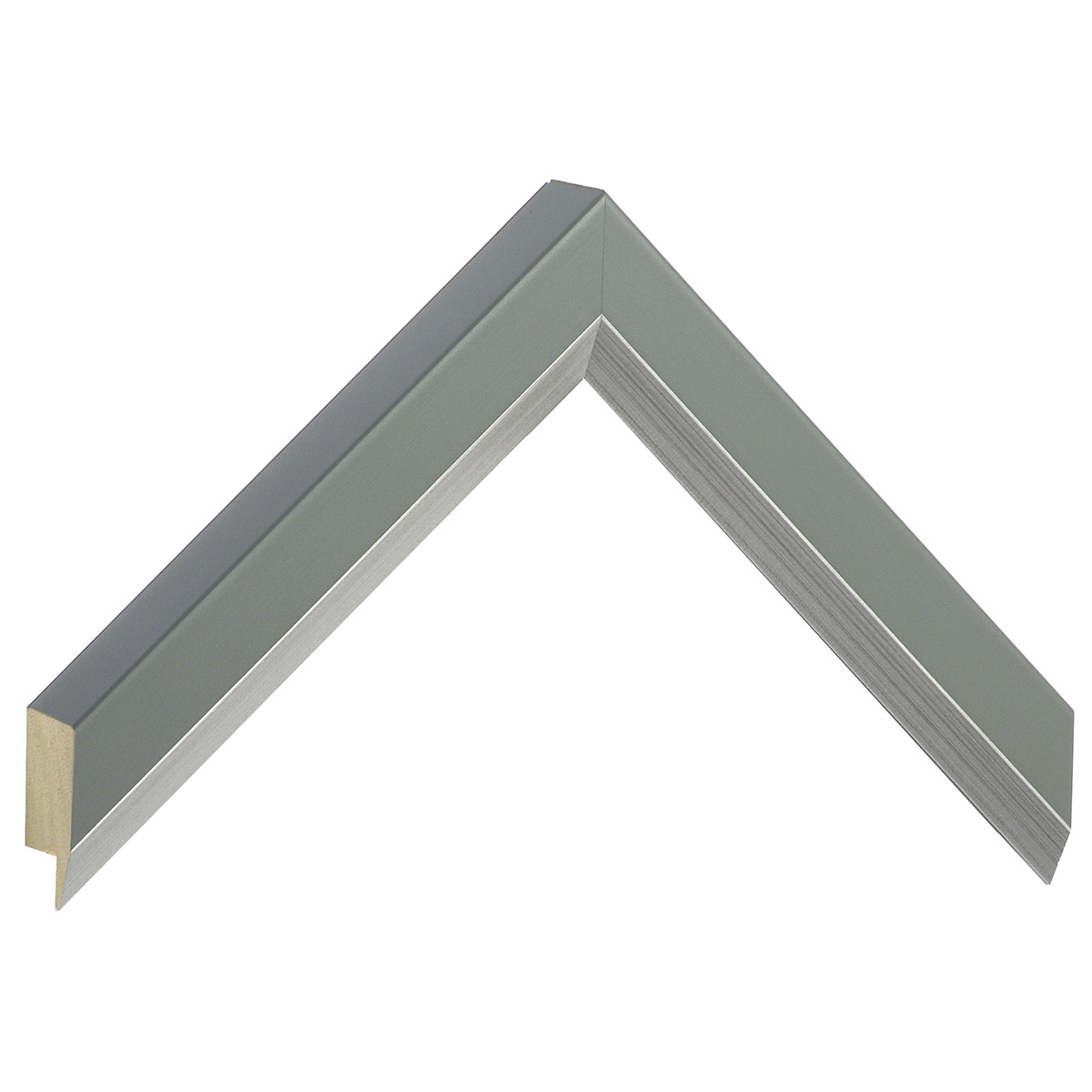 Moulding ayous, width 27mm height 35 - smoke gray - Sample