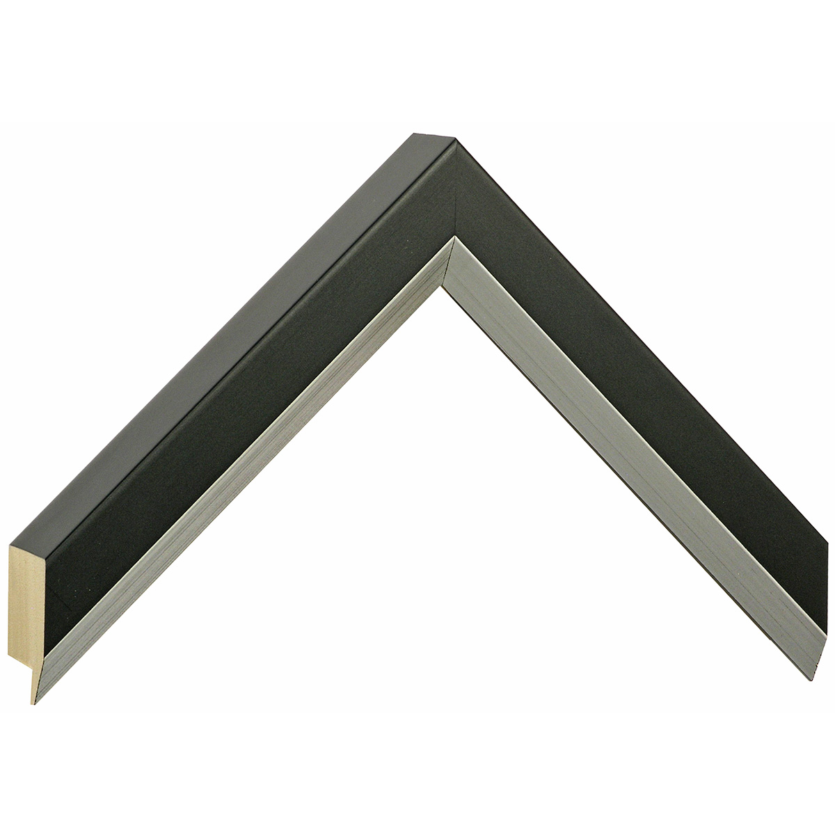 Moulding ayous, width 27mm height 35 - Black - Sample