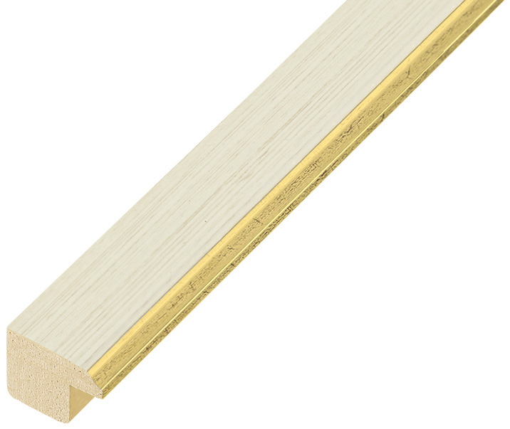 Liner finger-jointed pine - Width 22mm Height 15 - beige