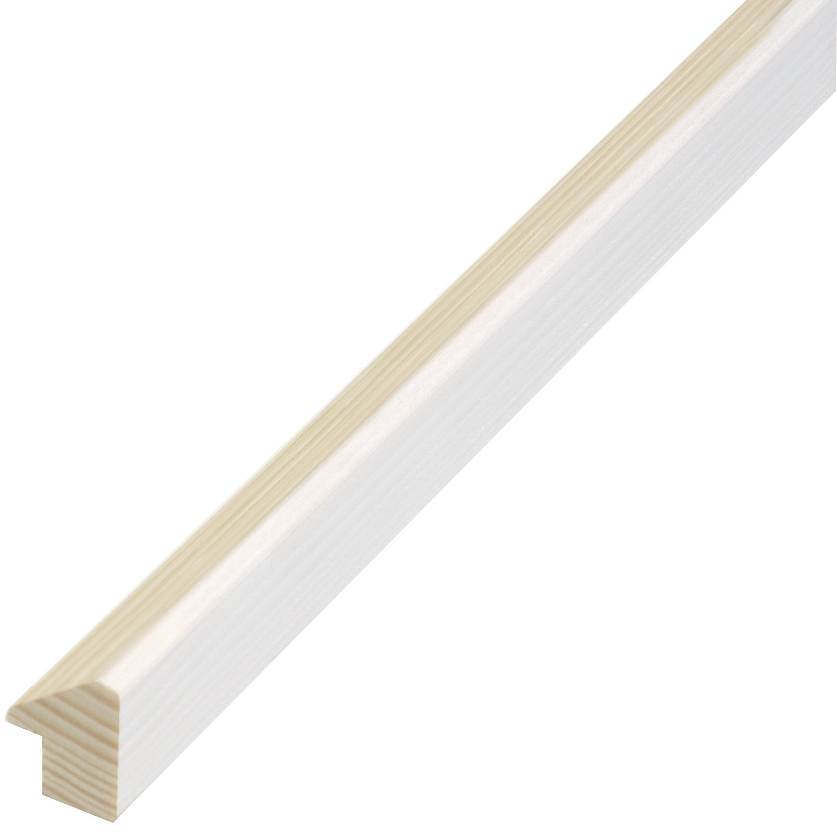 Moulding fir, width 15mm height 20mm, cream colour