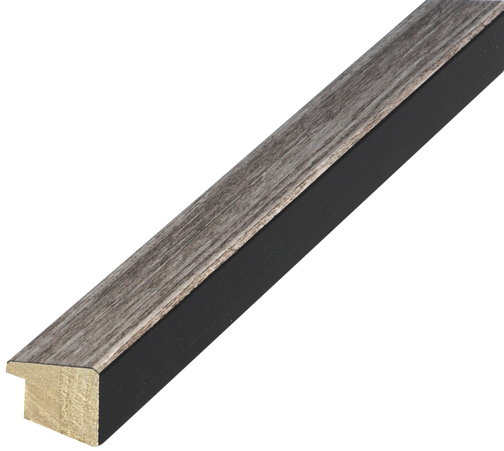 Moulding finger-jointed pine - Width 26mm - Gray