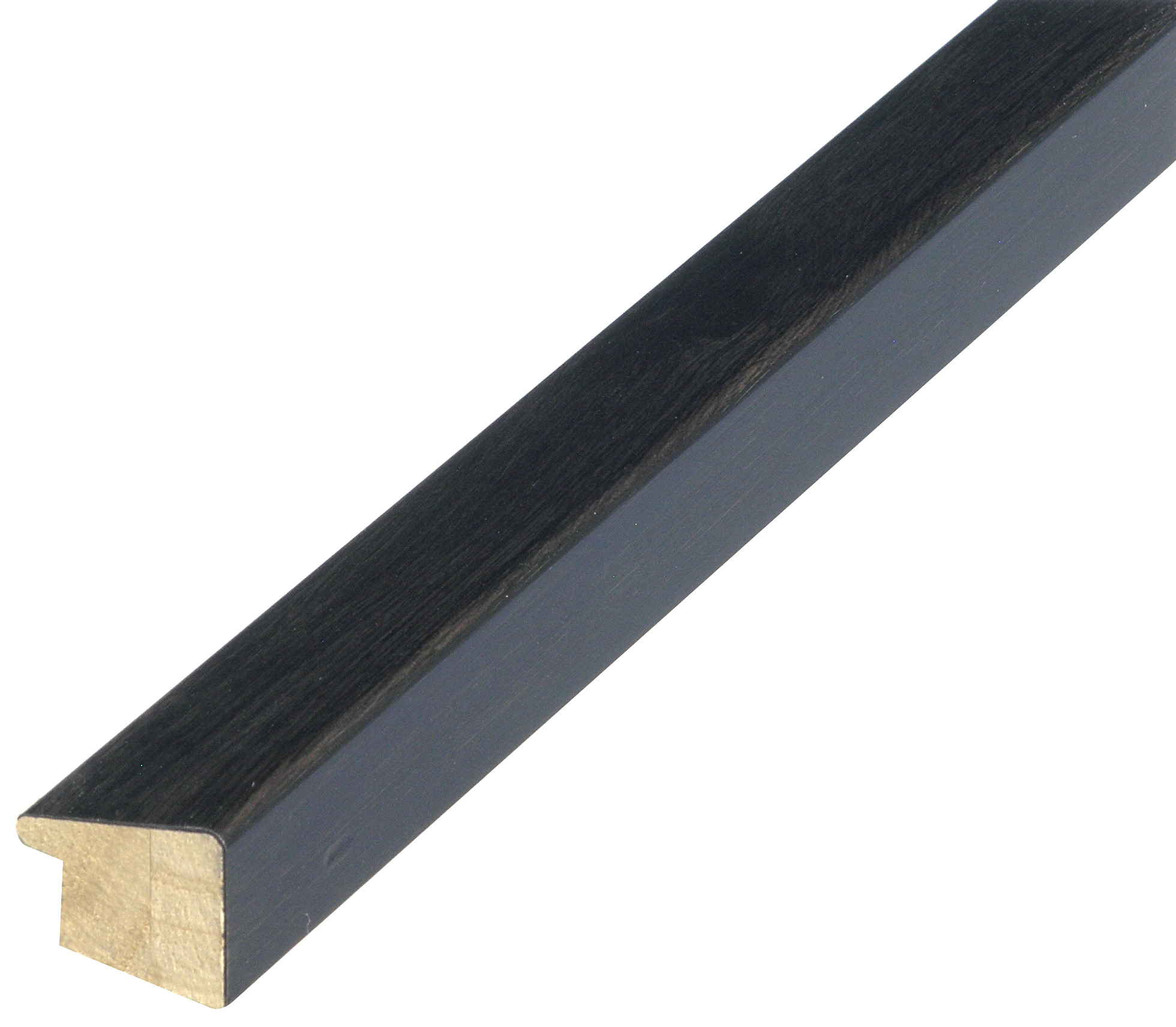 Moulding finger-jointed pine - Width 26mm - Black