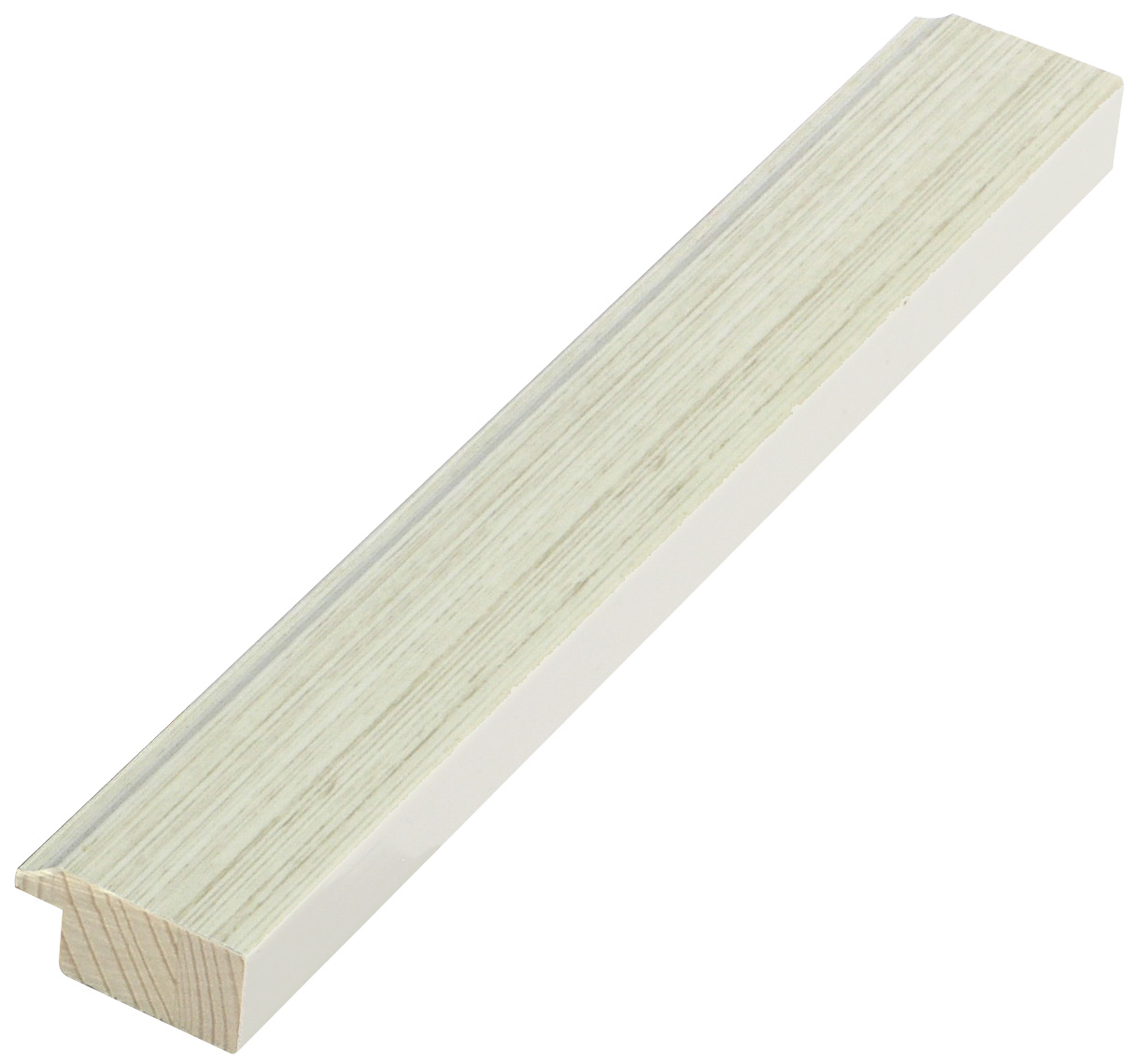 Liner finger-jointed pine 28mm - Cream, wired texture